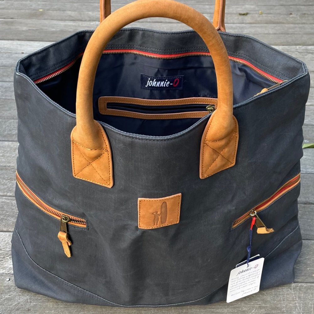 Johnnie-O Canvas and Leather Travel Bag